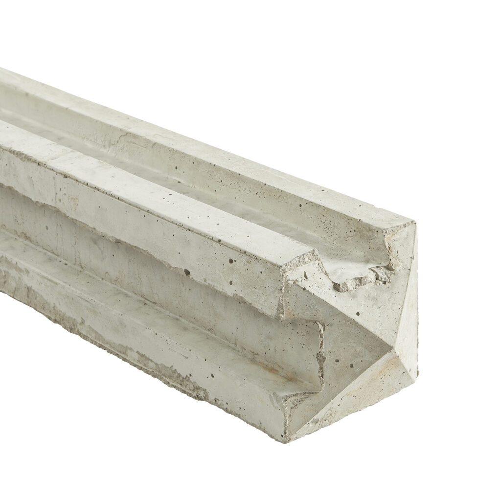 SLOTTED CONCRETE POSTS at Thornton Fencing in Huddersfield, UK